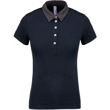 Kariban Polo jersey bicolore femme