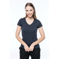 Kariban Ladies´ Supima� V-neck short sleeve t-shirt