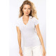 Kariban T-shirt BIO150 col V femme