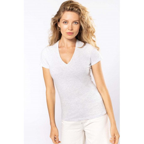 Kariban T-shirt BIO150 col V femme