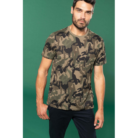 Kariban T-shirt camo manches courtes homme