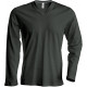 Kariban Men´s long-sleeved V-neck T-shirt