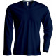 Kariban Men´s long-sleeved V-neck T-shirt