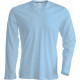 Kariban Men´s long-sleeved V-neck T-shirt