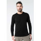 Kariban T-shirt coton BIO col rond manches longues homme