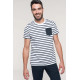 Kariban Striped short sleeve sailor t-shirt with pocket