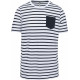 Kariban Striped short sleeve sailor t-shirt with pocket