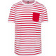 Kariban Striped short sleeve sailor t-shirt with pocket