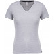 Kariban T-shirt maille piqu�e col V femme