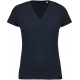 Kariban T-shirt coton bio col V femme