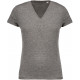 Kariban T-shirt coton bio col V femme