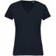 Kariban T-shirt coton bio col V femme