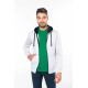 Kariban Sweat-shirt zipp� capuche contrast�e