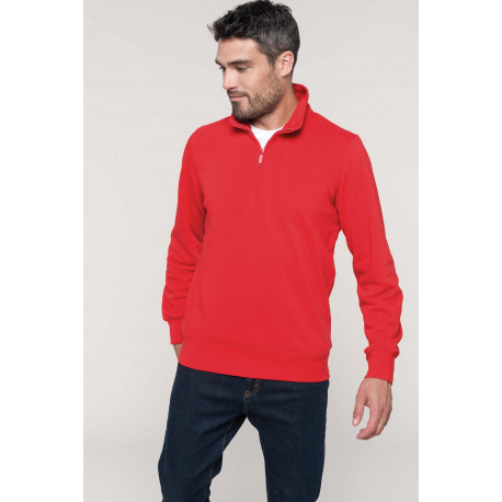 Kariban Zipped neck sweatshirt