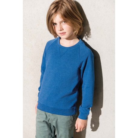 Kariban Sweat-shirt bio manches raglan enfant