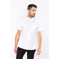 Kariban Chemise pilote manches courtes homme