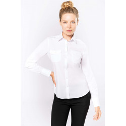 Kariban Chemise pilote manches longues femme