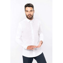 Kariban Chemise popeline manches longues homme