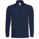 B&C POLO HOMME MANCHES LONGUES HEAVYMILL