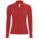 B&C POLO FEMME SAFRAN MANCHES LONGUES