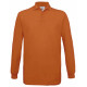 B&C POLO HOMME SAFRAN MANCHES LONGUES