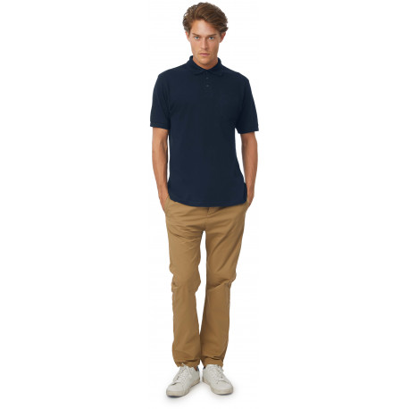 B&C POLO SAFRAN POCKET