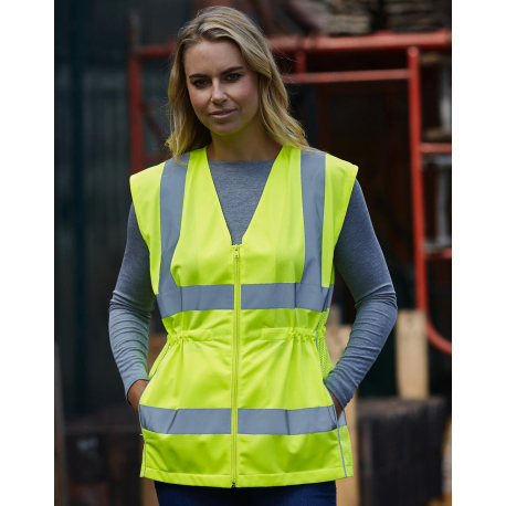 Yoko Fluo Ladies Executive Waistcoat