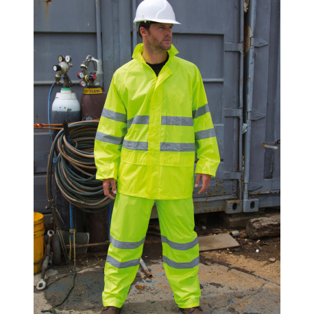 Result Safe-Guard High Viz Waterproof Suit