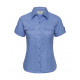 Russell Collection Ladies´ Roll Sleeve Shirt Short Sleeve