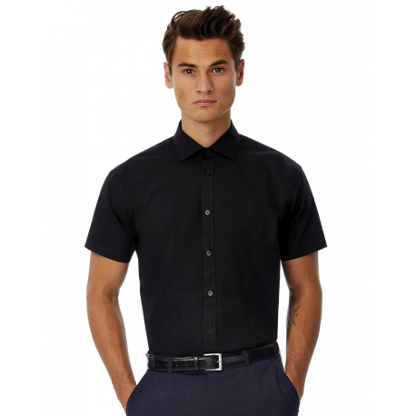 B&C Black Tie SSL/men Poplin Shirt