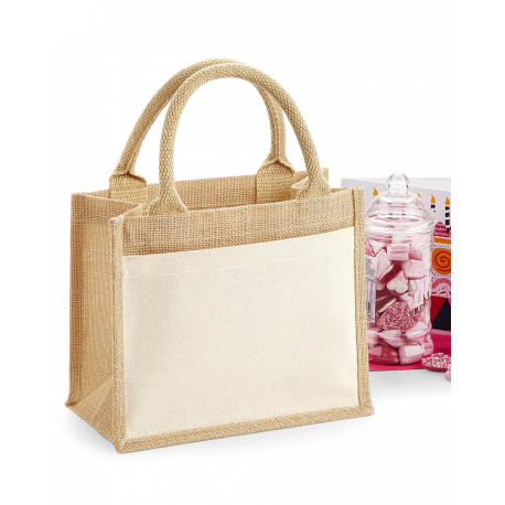 Westford Mill Cotton Pocket Jute Gift Bag