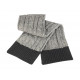 Result Winter Essentials Shades of Grey Knitted Scarf