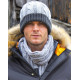 Result Winter Essentials Shades of Grey Knitted Hat