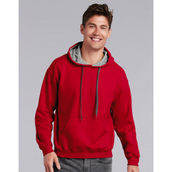 Gildan Heavy Blend Adult Contrast Hooded Sweat