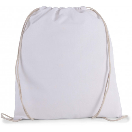 Kimood Petit sac � dos en coton bio avec cordelettes