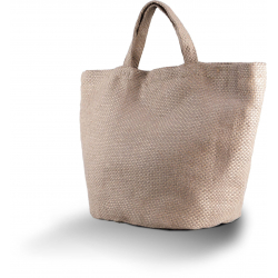 Kimood 100% natural yarn dyed jute bag