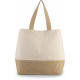 Kimood CANVAS & JUTE HOLD-ALL SHOPPER BAG