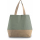 Kimood CANVAS & JUTE HOLD-ALL SHOPPER BAG