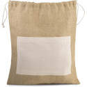 Kimood Sac en toile de jute avec cordelettes