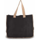 Kimood JUTE BAG WITH CONTRAST STITCHING