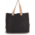 Kimood JUTE BAG WITH CONTRAST STITCHING