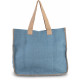 Kimood JUTE BAG WITH CONTRAST STITCHING