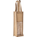 Kimood Sac porte bouteille en jute