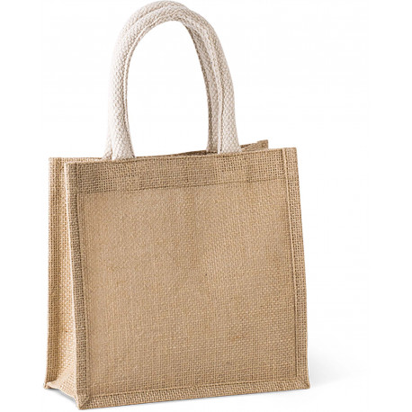 Kimood Sac style cabas en toile de jute - petit mod�le