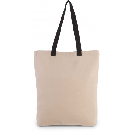 Kimood SHOPPER BAG WITH GUSSET AND CONTRAST COLOUR HANDLE