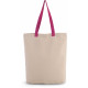 Kimood SHOPPER BAG WITH GUSSET AND CONTRAST COLOUR HANDLE