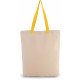 Kimood SHOPPER BAG WITH GUSSET AND CONTRAST COLOUR HANDLE