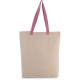 Kimood SHOPPER BAG WITH GUSSET AND CONTRAST COLOUR HANDLE