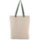 Kimood Sac shopping � soufflet avec poign�e contrast�e