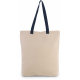 Kimood SHOPPER BAG WITH GUSSET AND CONTRAST COLOUR HANDLE